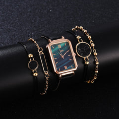 Relógio Feminino Jingis + 4 Pulseiras de Brinde